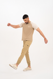 CAMEL PANEL TEE