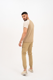 CAMEL PANEL TEE