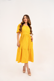 YELLOW LONG DRESS