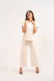 OFFWHITE RIBBED CO-ORD SET