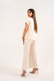 OFFWHITE RIBBED CO-ORD SET