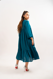 TEAL LACED DRESS