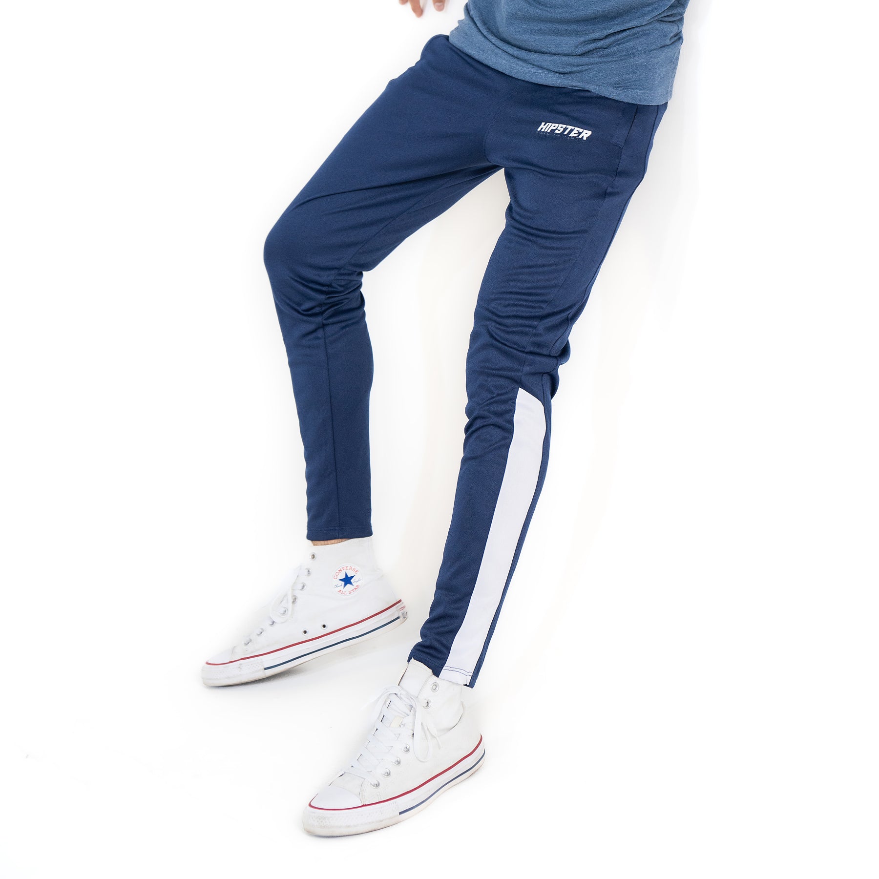 NAVY BLUE WITH WHITE PANEL TROUSER