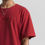 HIPSTER Embossed Baggy Maroon