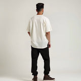 HIPSTER Embossed Baggy Off-White